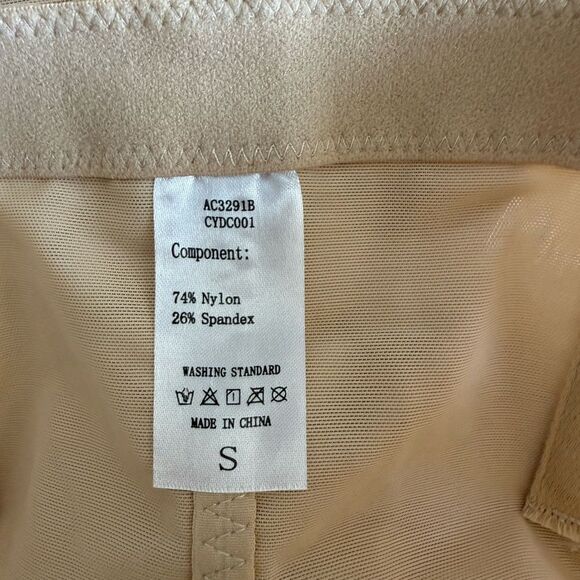 Brabic Adjustable Front Buckle Pleated Tummy Control Shapewear Nude S NWT IN PKG - Picture 8 of 10